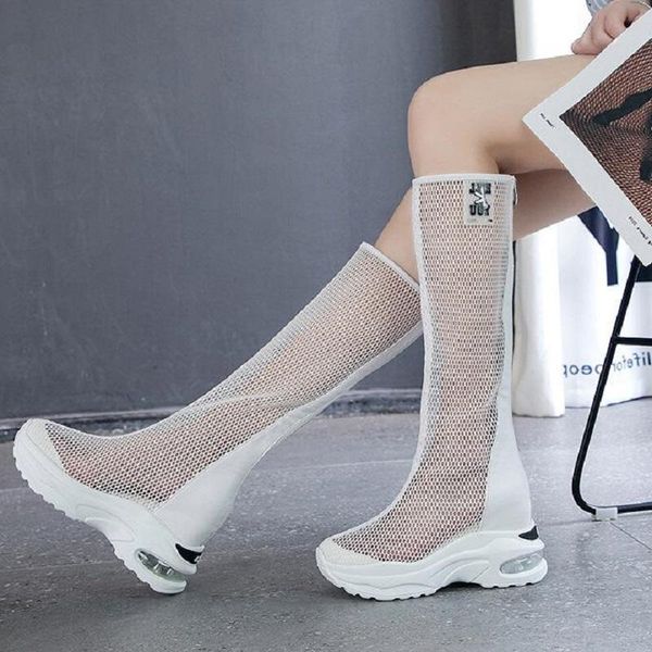 boots summer outdoor fashion women breathable hollow mesh knee-high long gladiator ladies cut out zipper shoes 200424, Black
boots summer outdoor fashion women breathable hollow mesh knee-high long gladiator ladies cut out zipper shoes 200424, Black