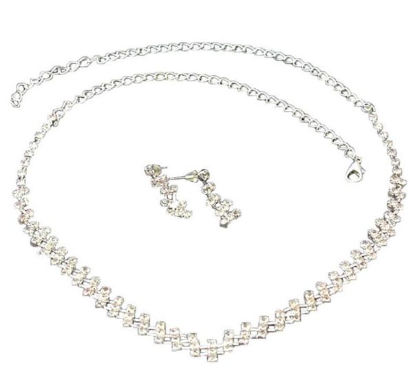 2021 shining rhinestones crystals wedding party bridal bridesmaid necklace and earrings jewelry set free, White
2021 shining rhinestones crystals wedding party bridal bridesmaid necklace and earrings jewelry set free, White