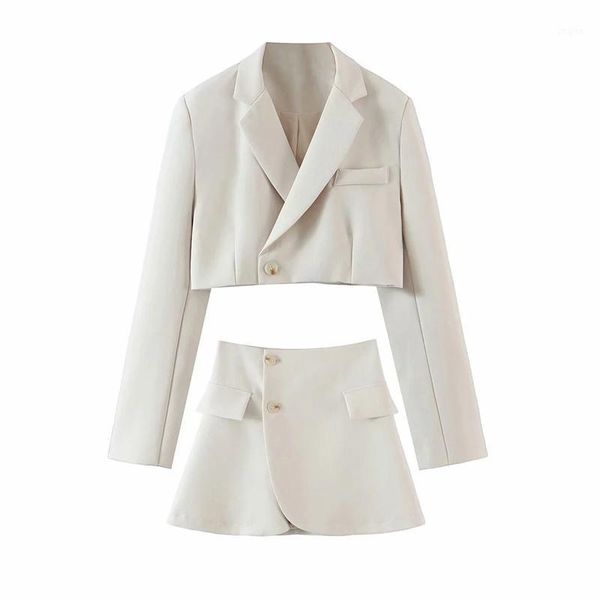 two piece dress xeasy clothing set women with female suit tweed long sleeves short skirt suits blazer, White
two piece dress xeasy clothing set women with female suit tweed long sleeves short skirt suits blazer, White