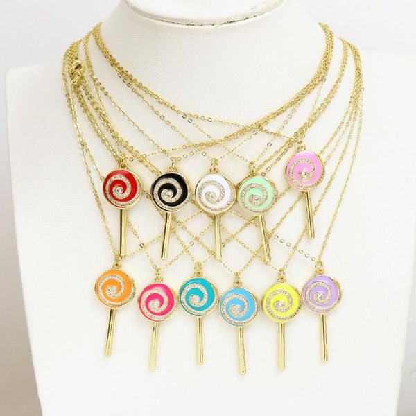 pendant necklaces 10 pcs enamel lollipop necklace mix color jewelry fashion chain 52088, Silver
pendant necklaces 10 pcs enamel lollipop necklace mix color jewelry fashion chain 52088, Silver