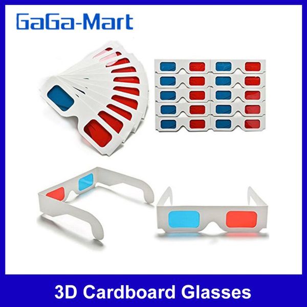 glasses 4/20/50/100pcs 3d cardboard red & cyan anaglyph white card for viewing
glasses 4/20/50/100pcs 3d cardboard red & cyan anaglyph white card for viewing