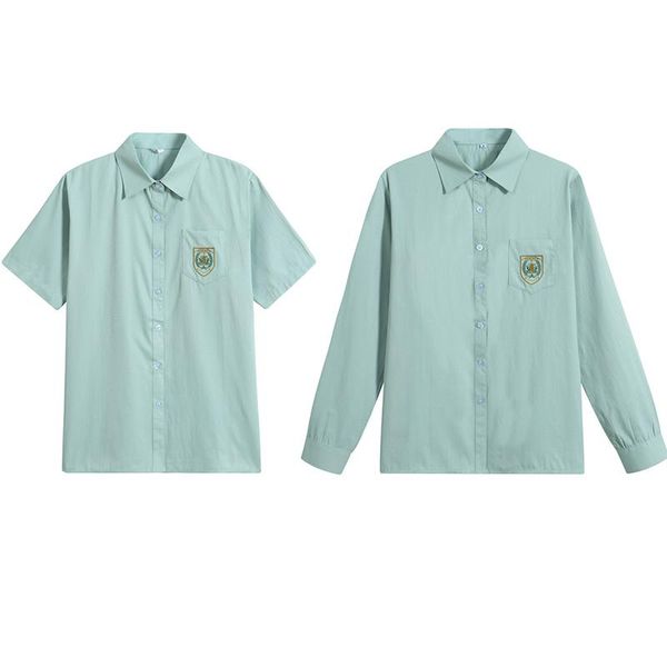 clothing sets women summer slim v neck shirt short and long sleeve with embroidery jk school uniform blouses student clothes, White
clothing sets women summer slim v neck shirt short and long sleeve with embroidery jk school uniform blouses student clothes, White