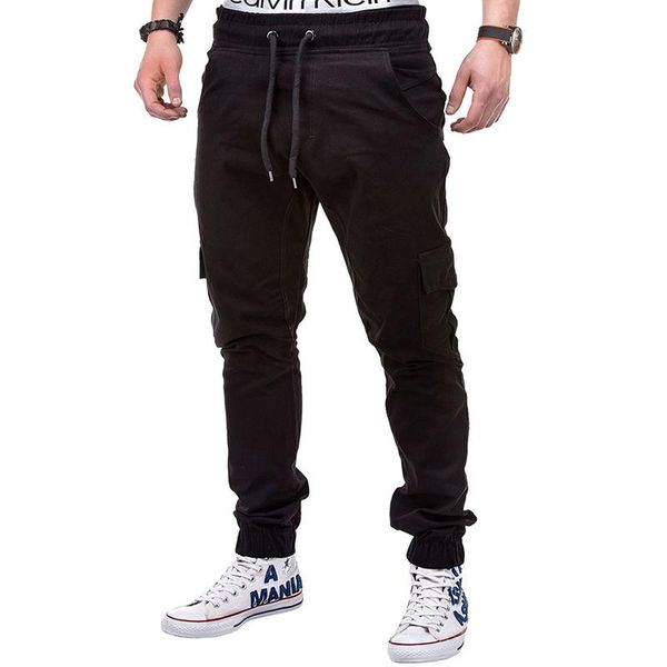 men's pants men fashion spring summer male jogger trousers harajuku solid side pockets cargo casual mid waist drawstring pencil, Black
men's pants men fashion spring summer male jogger trousers harajuku solid side pockets cargo casual mid waist drawstring pencil, Black