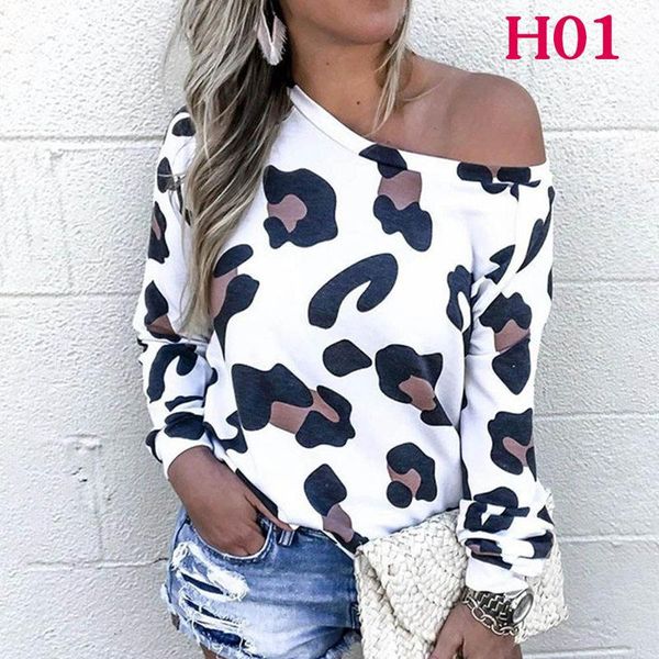 women's t-shirt fashion women elegant leopard printed slash neck long sleeve slim causal autumn streetwear mujer camiseta, White
women's t-shirt fashion women elegant leopard printed slash neck long sleeve slim causal autumn streetwear mujer camiseta, White
