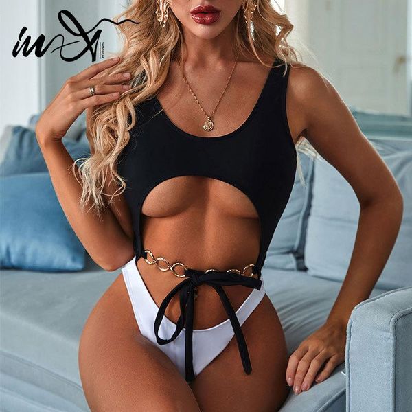 one-piece suits in-x chain one piece swimsuit female hollow out bodysuit patchwork swimwear women monokini bathing suit
one-piece suits in-x chain one piece swimsuit female hollow out bodysuit patchwork swimwear women monokini bathing suit