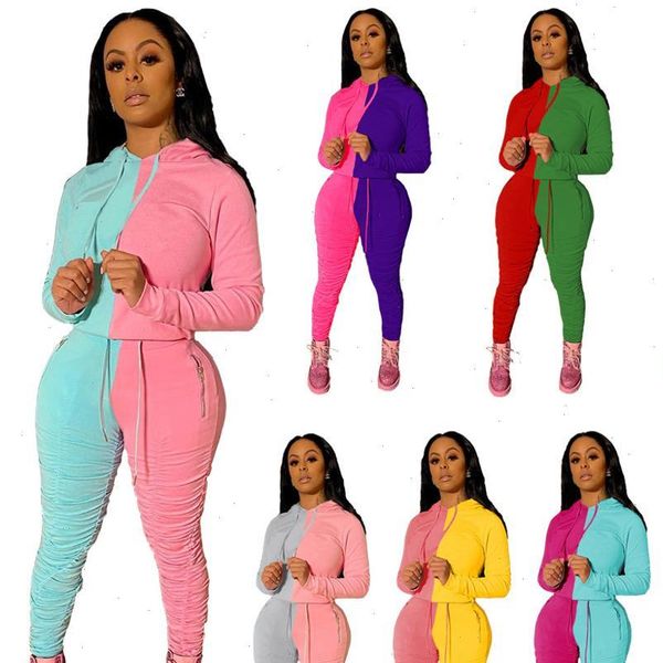 autumn active wear patchwork women tracksuits set hoodies stacked pant suit tracksuit sport plus size two piece fitness outfit, Gray
autumn active wear patchwork women tracksuits set hoodies stacked pant suit tracksuit sport plus size two piece fitness outfit, Gray