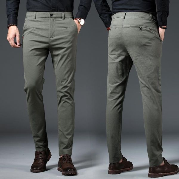 men's pants 2021 thin casual men 3 colors classic style fashion business slim fit straight cotton solid color brand trousers 28-38, Black
men's pants 2021 thin casual men 3 colors classic style fashion business slim fit straight cotton solid color brand trousers 28-38, Black