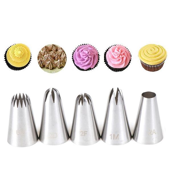pastry nozzles reusable stainless steel round flower mouth cake decorating tools for household kitchen baking accessories &
pastry nozzles reusable stainless steel round flower mouth cake decorating tools for household kitchen baking accessories &