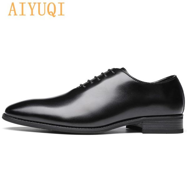men office shoes 2021 men's real leather color business lace-up formal wear gentleman wedding dress, Black
men office shoes 2021 men's real leather color business lace-up formal wear gentleman wedding dress, Black