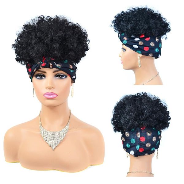 synthetic wigs afro kinky curly turban wig drawstring short scarf for black women high temperature fiber headband
synthetic wigs afro kinky curly turban wig drawstring short scarf for black women high temperature fiber headband