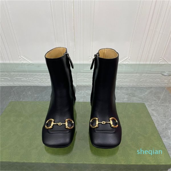 designer women's high-heeled boots, warm and fashionable shoes in winter, leather material, Black
designer women's high-heeled boots, warm and fashionable shoes in winter, leather material, Black