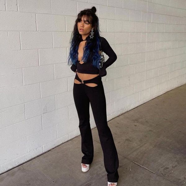 women's pants & capris y2k vintage 2000s flared trousers buckle low waist cut out bell-bottoms e-girl aesthetic harajuku streetwear, Black;white
women's pants & capris y2k vintage 2000s flared trousers buckle low waist cut out bell-bottoms e-girl aesthetic harajuku streetwear, Black;white