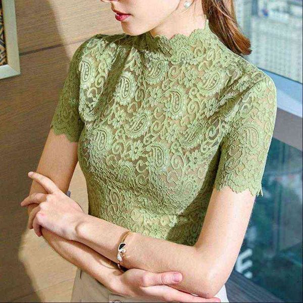 women lace blouse shirts ladies womens blouses elegant floral embroidery short sleeve shirt female see through cocktail party, White
women lace blouse shirts ladies womens blouses elegant floral embroidery short sleeve shirt female see through cocktail party, White