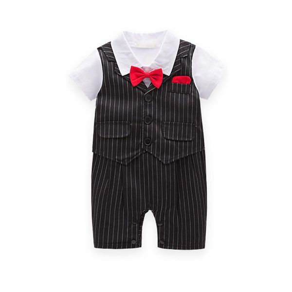 infant gentle baby romper red bow striped short sleeve formal suit born boy clothing for roupas de bebes infantil jumpsuits, Blue
infant gentle baby romper red bow striped short sleeve formal suit born boy clothing for roupas de bebes infantil jumpsuits, Blue