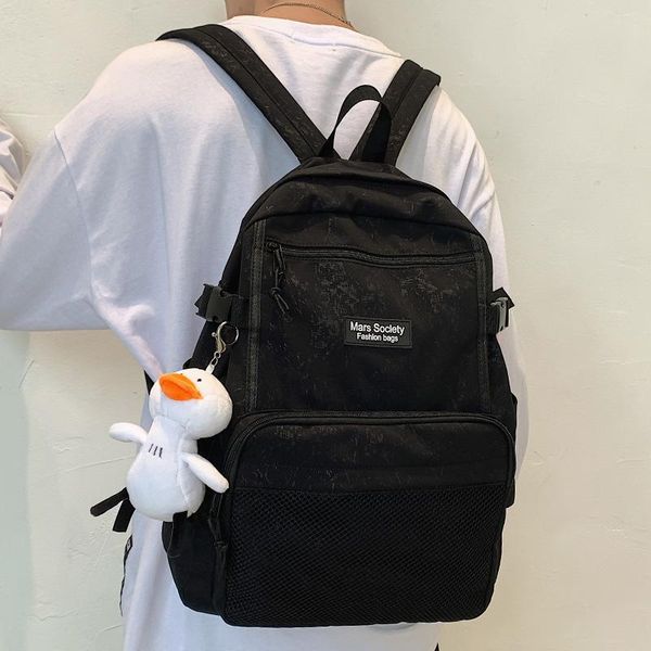 backpack 2021 multiple pockets waterproof nylon women tuck net insert buckle student schoolbag large capacity travel bag mochila
backpack 2021 multiple pockets waterproof nylon women tuck net insert buckle student schoolbag large capacity travel bag mochila