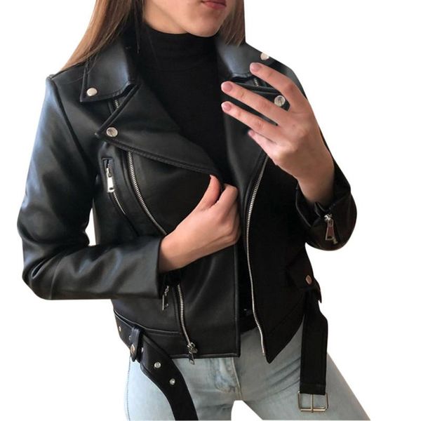 women's jackets women casual korean version slim pu leather jacket 2021 motorcycle short coat streetwear, Black;brown
women's jackets women casual korean version slim pu leather jacket 2021 motorcycle short coat streetwear, Black;brown