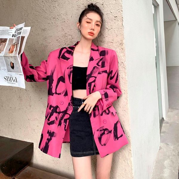 women's suits & blazers fashion clothing women blazer letter print coat elegant jacket loose casual autumn streetwear all-match outerwe, White;black
women's suits & blazers fashion clothing women blazer letter print coat elegant jacket loose casual autumn streetwear all-match outerwe, White;black