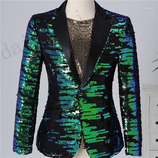 men's suits & blazers s~3xl sequined suit chorus dress stage performance host singer costume, White;black
men's suits & blazers s~3xl sequined suit chorus dress stage performance host singer costume, White;black