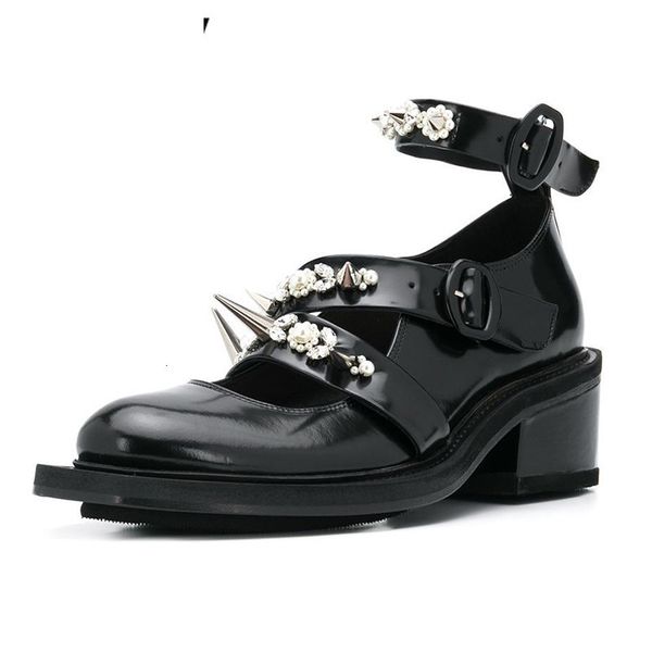 sandals mary janes women shoes mid heels spike rivets pearled crystal decor ankle strap round toe spring party leisure causal j4k2, Black
sandals mary janes women shoes mid heels spike rivets pearled crystal decor ankle strap round toe spring party leisure causal j4k2, Black