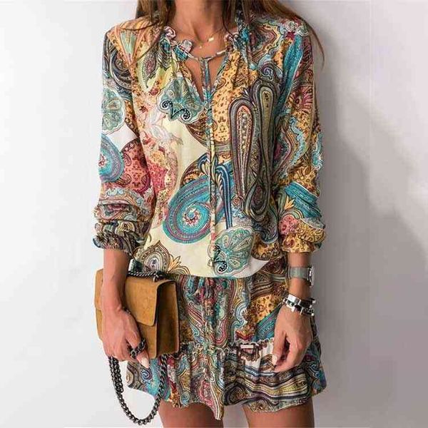 v-neck print long sleeve women bohemian beach casual dresses a-line elegant ladies elastic waist mini short dress clothes, Black;gray
v-neck print long sleeve women bohemian beach casual dresses a-line elegant ladies elastic waist mini short dress clothes, Black;gray