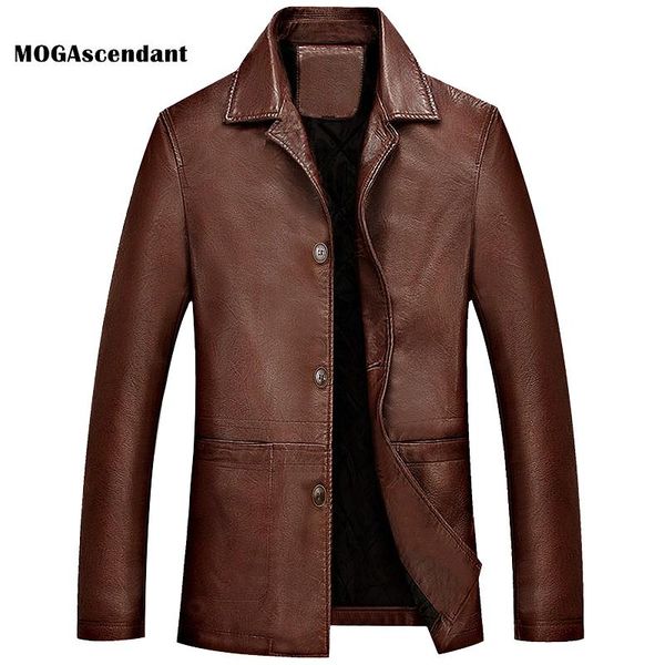 men's fur & faux winter pu leather jacket spring leisure washed thick motorcycle coat plus size 4xl, Black
men's fur & faux winter pu leather jacket spring leisure washed thick motorcycle coat plus size 4xl, Black