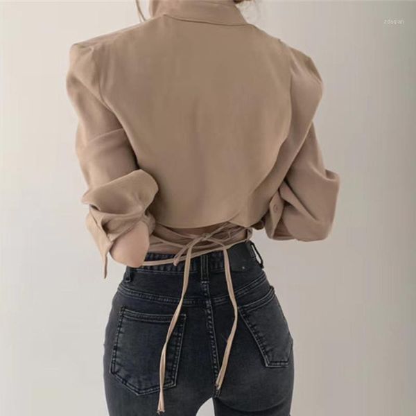 women's blouses & shirts women show waist ol blusas casual autumn female slim solid irregularity tees workwear office lady s214, White
women's blouses & shirts women show waist ol blusas casual autumn female slim solid irregularity tees workwear office lady s214, White