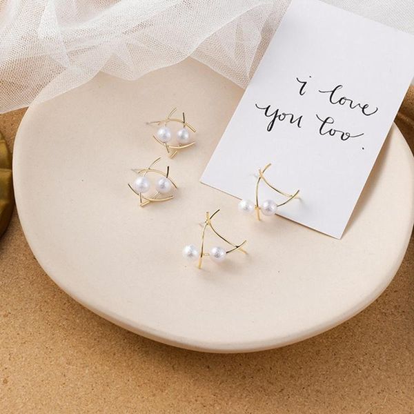 stud mengjiqiao geometric cute metal triangle simulated pearl earrings for women fashion temperament oorbellen jewelry, Golden;silver
stud mengjiqiao geometric cute metal triangle simulated pearl earrings for women fashion temperament oorbellen jewelry, Golden;silver