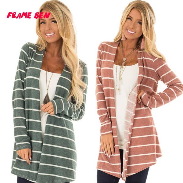 women's jackets autumn elegant long sleeve striped loose knitted sweater cardigans casual high street outwear cardigan, Black;brown
women's jackets autumn elegant long sleeve striped loose knitted sweater cardigans casual high street outwear cardigan, Black;brown