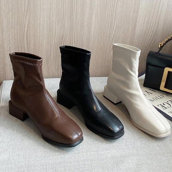 boots square toe women's for fall/winter 2021 thick-heeled fashion short mid-heel women, Black
boots square toe women's for fall/winter 2021 thick-heeled fashion short mid-heel women, Black