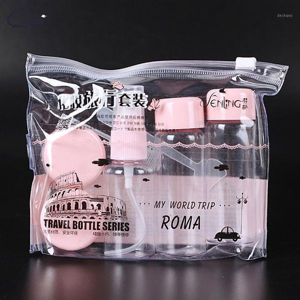 lovely mini 7pcs travel set plastic transparent makeup perfume container bottle1
lovely mini 7pcs travel set plastic transparent makeup perfume container bottle1