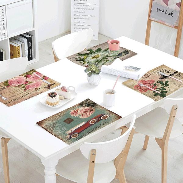 table napkin retro stamp bird flower geometric pattern set mat butterfly placemat kitchen decor dining accessories 42x32cm
table napkin retro stamp bird flower geometric pattern set mat butterfly placemat kitchen decor dining accessories 42x32cm