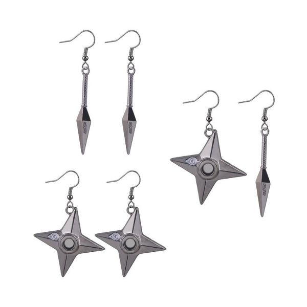 dangle & chandelier anime ninja men and women cosplay earrings dart shape pendant zinc alloy four pointed star props, Silver
dangle & chandelier anime ninja men and women cosplay earrings dart shape pendant zinc alloy four pointed star props, Silver