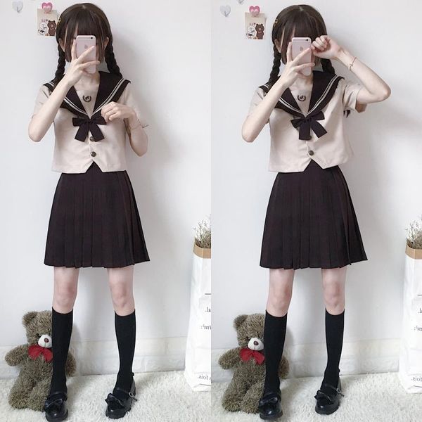 clothing sets apan and south korea sailor suit costumes anime cos japan academic school female student uniforms japanese uniform, White
clothing sets apan and south korea sailor suit costumes anime cos japan academic school female student uniforms japanese uniform, White