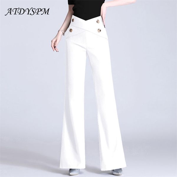 fashion white pants women high waist wide leg office lady black trousers female simple casual loose straight 211007, Black;white
fashion white pants women high waist wide leg office lady black trousers female simple casual loose straight 211007, Black;white