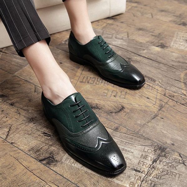 dress shoes cowhide male fashion trend loafers luxury men's big size summer leather men black casual for stylish mens sneakers