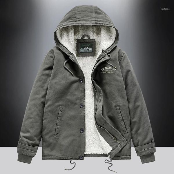 men's jackets men warm winter hooded thick fleece parkas jacket with hat coat outdoor military pockets loose parka -40, Black;brown
men's jackets men warm winter hooded thick fleece parkas jacket with hat coat outdoor military pockets loose parka -40, Black;brown