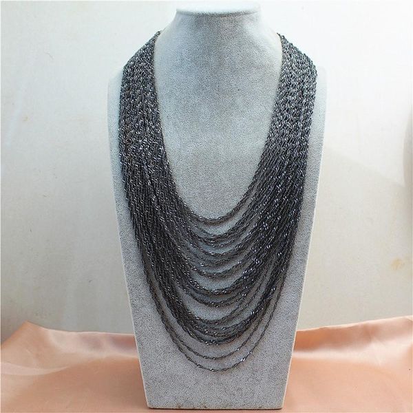 chains european and american exaggerated multilayer chain stack necklace gun black water, Silver
chains european and american exaggerated multilayer chain stack necklace gun black water, Silver