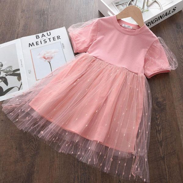 girl's dresses baby girls party pink 2021 summer fashion mesh patchwork dress kids casual vestidos sweet clothes outfits for 3-7 years, Red;yellow
girl's dresses baby girls party pink 2021 summer fashion mesh patchwork dress kids casual vestidos sweet clothes outfits for 3-7 years, Red;yellow