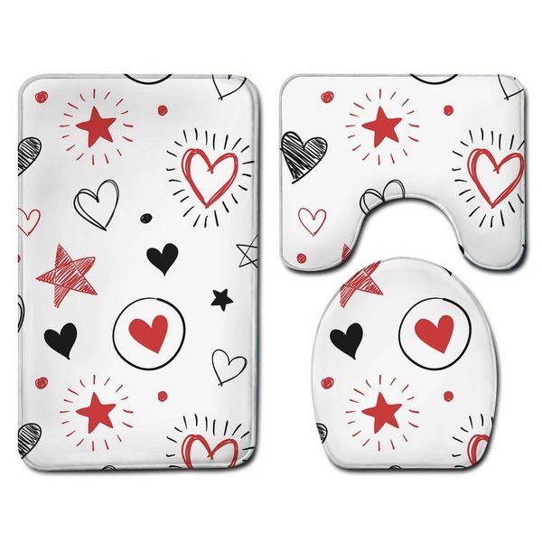 bath mats cute heart pattern patternthree-piece floor mat door bathroom waterproof carpets toilet seat cover decor
bath mats cute heart pattern patternthree-piece floor mat door bathroom waterproof carpets toilet seat cover decor