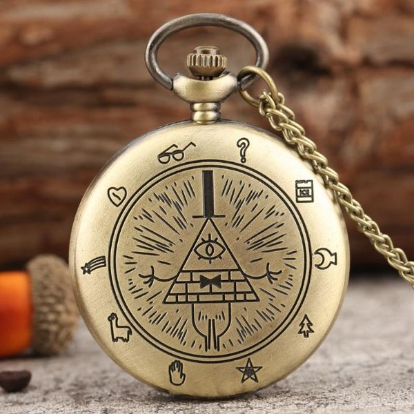 pocket watches eye of providence weird town triangle devil quartz poet watch gravity fall time gem nelace pendant clo gifts, Slivery;golden
pocket watches eye of providence weird town triangle devil quartz poet watch gravity fall time gem nelace pendant clo gifts, Slivery;golden