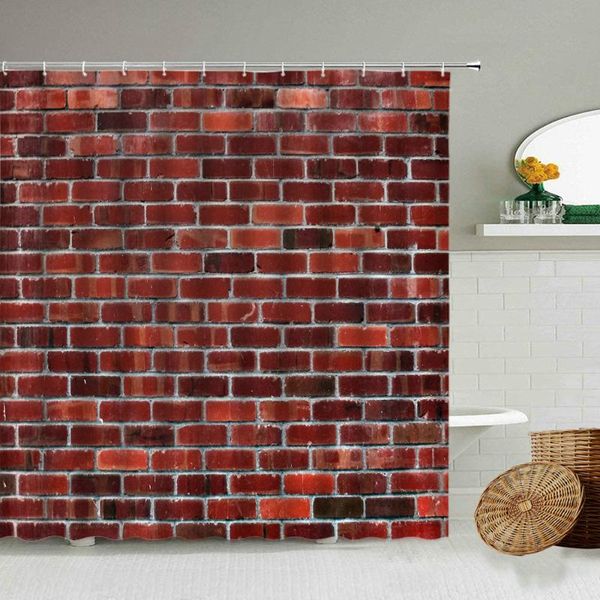 retro red brick stone wall shower curtain pography background cloth waterproof polyester screen bathroom decoration with hook curtains
retro red brick stone wall shower curtain pography background cloth waterproof polyester screen bathroom decoration with hook curtains