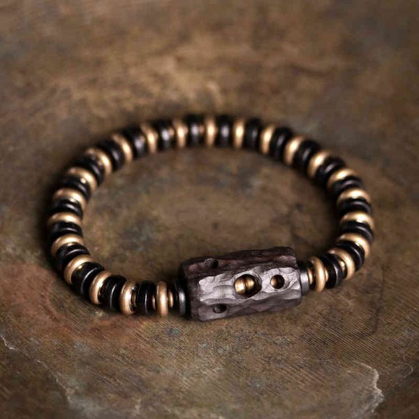 design personalized bracelet trend mixed with copper black sandalwood rock punk jewelry, Golden;silver
design personalized bracelet trend mixed with copper black sandalwood rock punk jewelry, Golden;silver