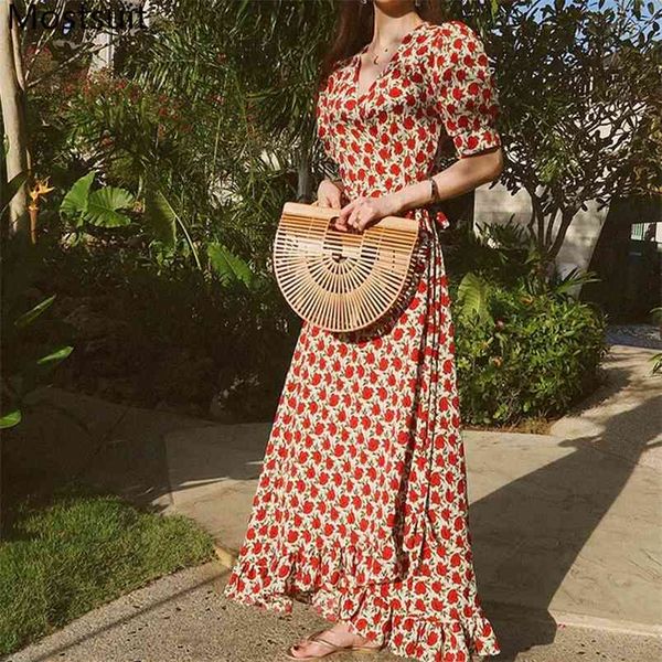 summer printed chiffon women long dress puff short sleeve v-neck beach party elegant dresses ladies fashion vestidos femme 210513, Black;gray
summer printed chiffon women long dress puff short sleeve v-neck beach party elegant dresses ladies fashion vestidos femme 210513, Black;gray
