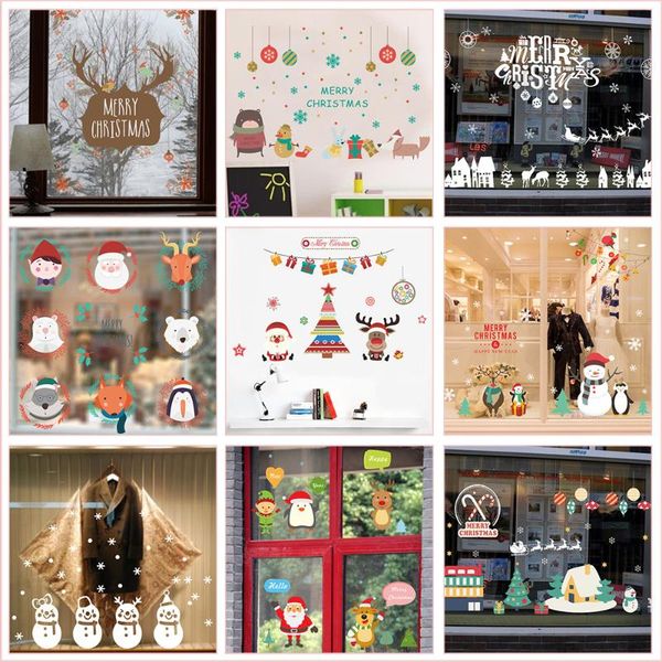 wall stickers christmas elements for shop company home decoration diy santa claus reindeer snowman tree snowfake art decals
wall stickers christmas elements for shop company home decoration diy santa claus reindeer snowman tree snowfake art decals