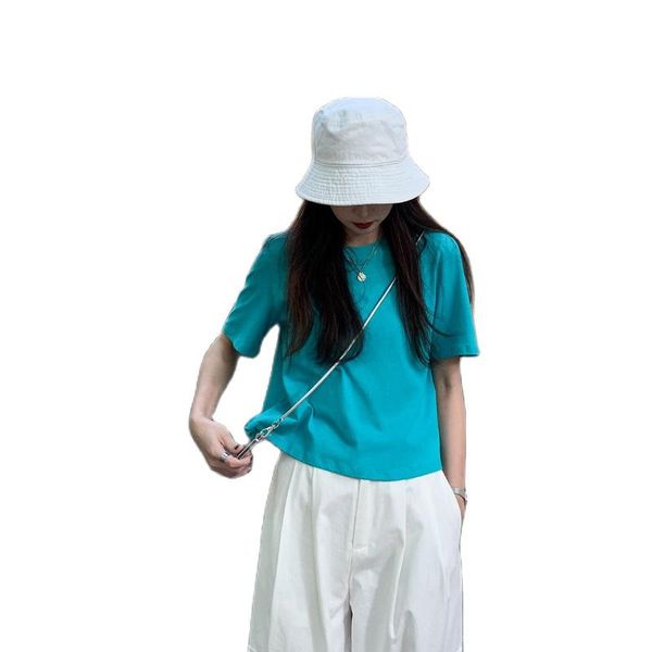 women's t-shirt shirt home summer cotton short sleeve woman take a brief paragraph of tall waist render unlined upper, White
women's t-shirt shirt home summer cotton short sleeve woman take a brief paragraph of tall waist render unlined upper, White