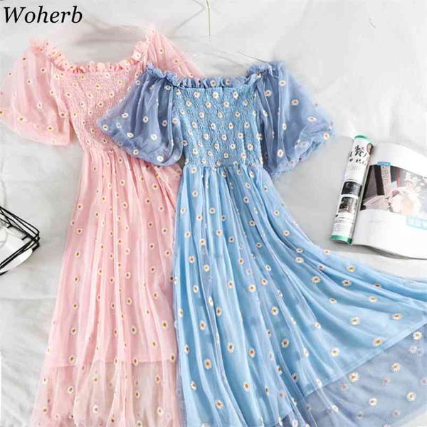 women sweet lace floral embroidery dress high waist pleated slim puff sleeve mesh dresses elegant vestidos robe 210519, Black;gray
women sweet lace floral embroidery dress high waist pleated slim puff sleeve mesh dresses elegant vestidos robe 210519, Black;gray