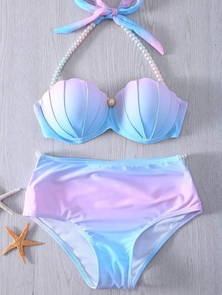 women's swimwear bikini solid push up 2021 chest strap support low waist swimsuit women gradient, White;black
women's swimwear bikini solid push up 2021 chest strap support low waist swimsuit women gradient, White;black