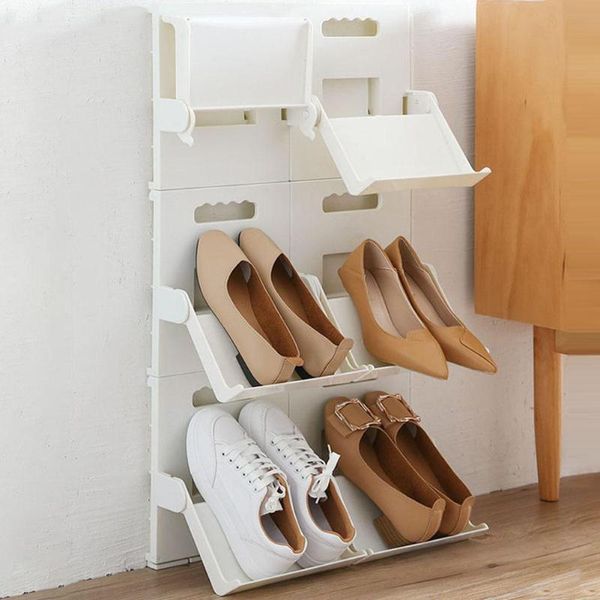 plastic vertical stackable shoes rack household clothing wardrobe storage space-saving stand shelf organizer &
plastic vertical stackable shoes rack household clothing wardrobe storage space-saving stand shelf organizer &