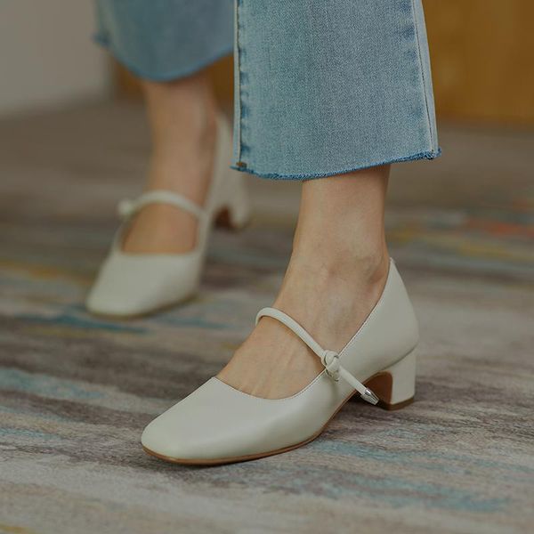 dress shoes 2021 genuine leather mary janes women pumps solid square toe high heels vintage buckle straps dating party footwear, Black
dress shoes 2021 genuine leather mary janes women pumps solid square toe high heels vintage buckle straps dating party footwear, Black