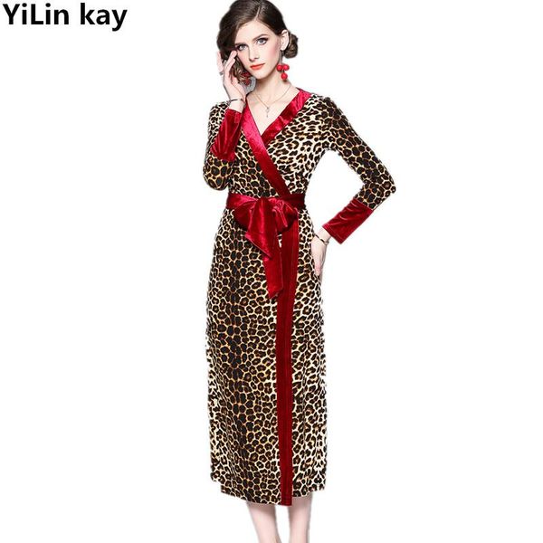 casual dresses yilin kay women elegant vestidos 2021 spring velvet leopard print parquet dress, Black;gray
casual dresses yilin kay women elegant vestidos 2021 spring velvet leopard print parquet dress, Black;gray